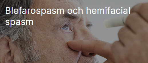 Man som blir underskt i ögat med en ficklampa